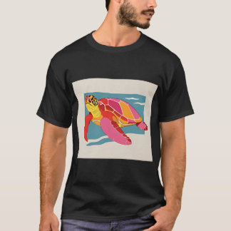パッチワークタートル ギフト Tシャツ