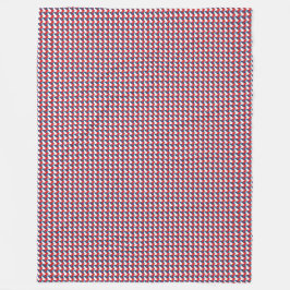 パッチワークチェコ国旗のパターン フリースブランケット