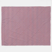 パッチワークチェコ国旗のパターン フリースブランケット (正面(横))