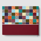 パッチワークテディベア赤ちゃんシャワー ゲストブック (裏面)