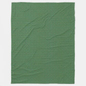 パッチワークドミニカ国旗のパターン フリースブランケット (正面)