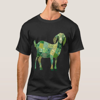 パッチワークヌビアンダイリーゴート Tシャツ