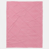 パッチワークネパール国旗のパターン フリースブランケット (正面)