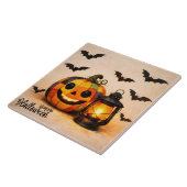 パッチワークハロウィンカボチャランタン タイル (側面)