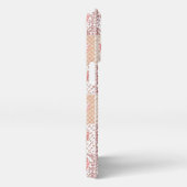 パッチワークハートパターン iPhoneケース (右側面)