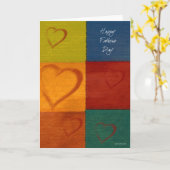 パッチワークハート-FD カード (黄色い花)