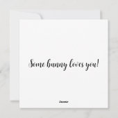 パッチワークバニーズバレンタイン シーズンカード (裏面)