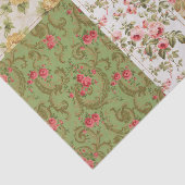 パッチワークバラパターンの切り離し紙 薄葉紙 (詳細)