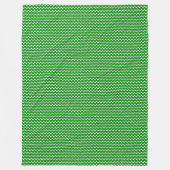 パッチワークパキスタン国旗のパターン フリースブランケット (正面)