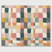 パッチワークパステル ラッピングペーパー (フラット)