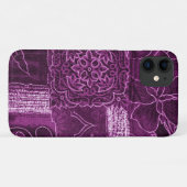 パッチワークパターン、パッチワーク背景、紫 Case-Mate iPhoneケース (裏面(横))