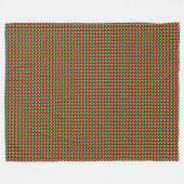 パッチワークパレスチナ国旗のパターン フリースブランケット (正面(横))