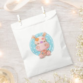 パッチワークヒッポブルー フェイバーバッグ (クリップ留めされた状態)