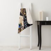 パッチワークヒョウ:民族裏地デザイン。 シェルパブランケット (インサイチュ)