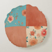 パッチワークファームハウスフローラ ラウンドクッション (裏面)