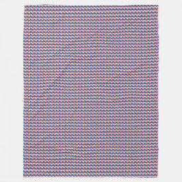 パッチワークフィリピン国旗のパターン フリースブランケット