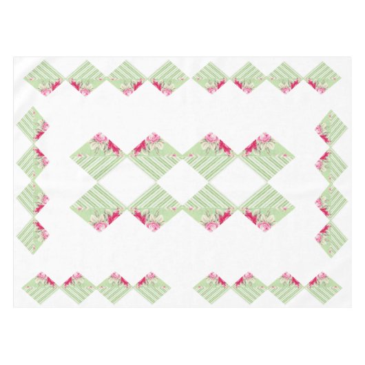 パッチワークフェイクテーブルクロス テーブルクロス (正面(横))