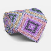 パッチワークフォークレトロ装飾用デコールバイオレットグレー ネクタイ (ロール)