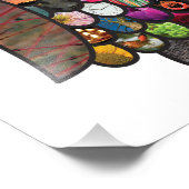 パッチワークフクロウ フォトプリント            (角)