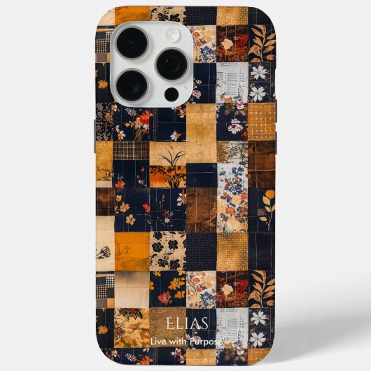 パッチワークフローラ調和はっきりした- 芸術的 Case-Mate iPhoneケース (裏面)