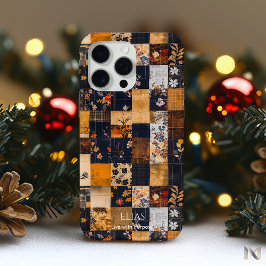 パッチワークフローラ調和はっきりした- 芸術的 iPhone 15 PRO MAXケース