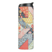 パッチワークフローラ:ヴィンテージオーナメント タンブラー (回転左)