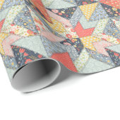 パッチワークフローラ:ヴィンテージオーナメント ラッピングペーパー (ロールコーナー)