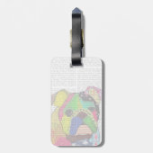 パッチワークブルドッグ ラゲッジタグ (裏面縦)