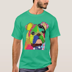 パッチワークブルドッグ Tシャツ