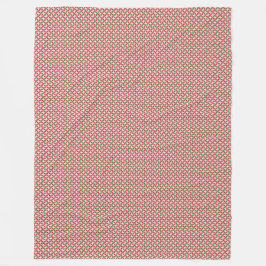 パッチワークブルンジ国旗のパターン フリースブランケット