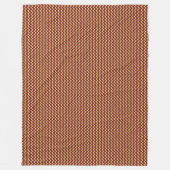 パッチワークベネズエラ国旗のパターン フリースブランケット (正面)