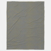 パッチワークボスニア・ヘルツェゴビナ国旗のパターン フリースブランケット (正面)