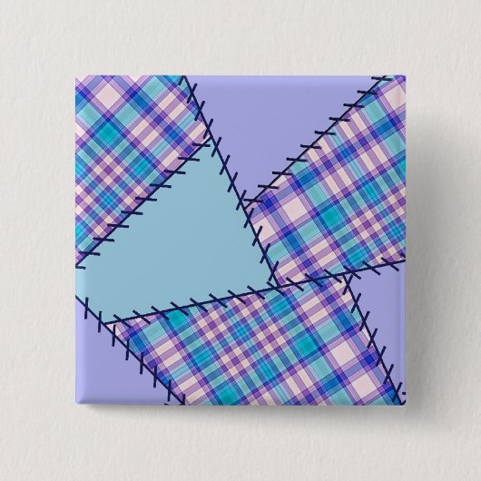 パッチワークボタン- 21 缶バッジ (正面)