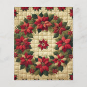 パッチワークポインセチアリーススクラップブック紙 (裏面)