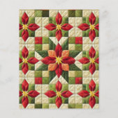 パッチワークポインセティシアスタースクルブック紙 (裏面)