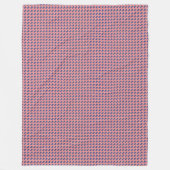 パッチワークマレーシア国旗のパターン フリースブランケット (正面)