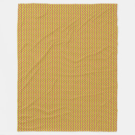 パッチワークミャンマー国旗のパターン フリースブランケット