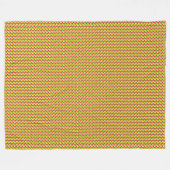 パッチワークミャンマー国旗のパターン フリースブランケット (正面(横))