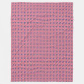 パッチワークリベリア国旗のパターン フリースブランケット (正面)