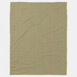 パッチワーク中央アフリカ共和国国旗のパターン フリースブランケット