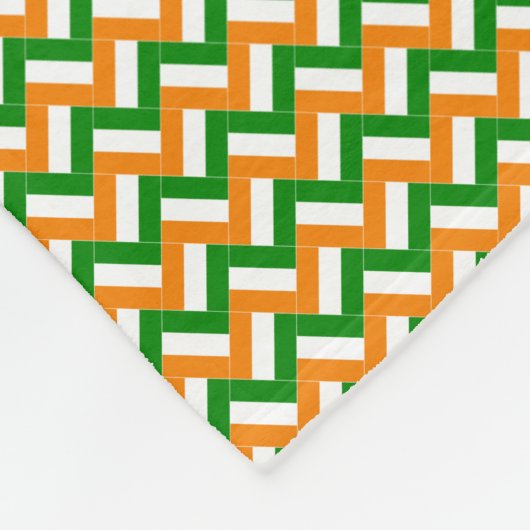 パッチワーク国旗のパターン フリースブランケット (角)