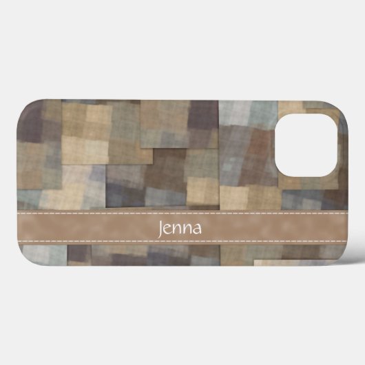 パッチワーク正方形 Case-Mate iPhoneケース (裏面 (横))