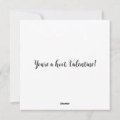 パッチワーク水彩フクロウバレンタインカード シーズンカード (裏面)