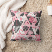 パッチワーク熱帯：フラミンゴスイカシームレス。 クッション (ブランケット)