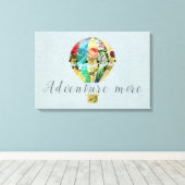 パッチワーク熱気球キャンバス印刷 キャンバスプリント (インサイチュ (ウッドフロア))