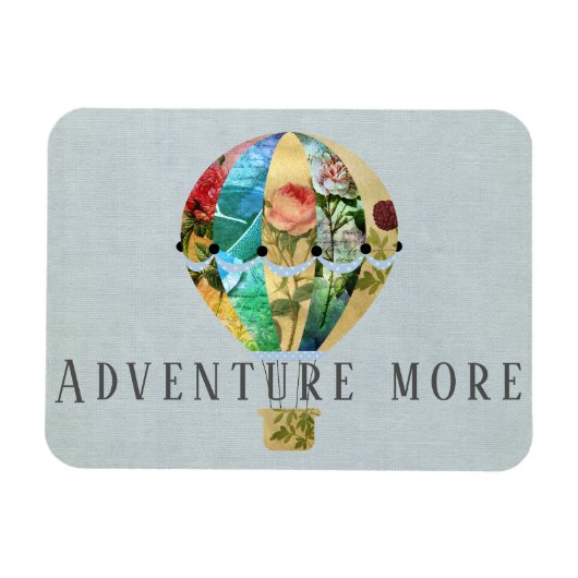 パッチワーク熱気球 マグネット (横)