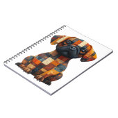 パッチワーク犬手帳 ノートブック (左側)