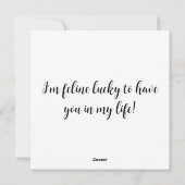 パッチワーク猫のバレンタイン シーズンカード (裏面)