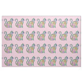 パッチワーク猫プリント布 ファブリック (ヤード)
