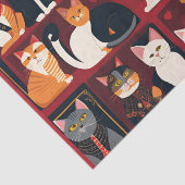 パッチワーク猫AIアートティッシュペーパー 薄葉紙 (詳細)